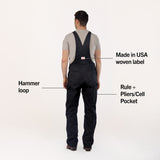 #383 Made in USA Heavy Duty Black Duck Bib Overalls