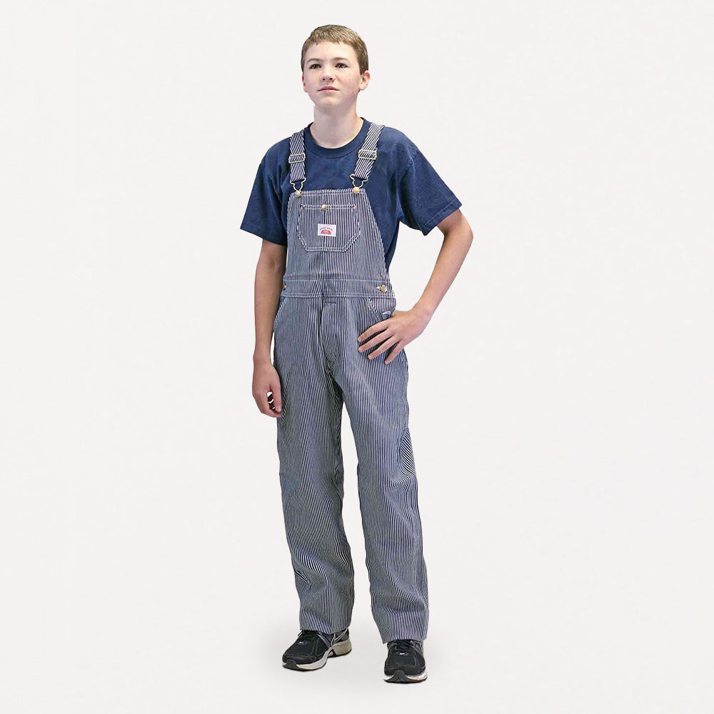 #63 Superior Youth Stripe Bib Overall
