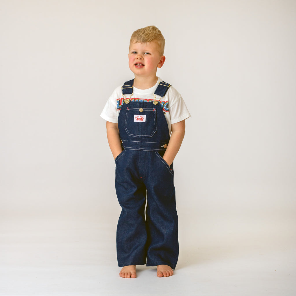 #7 Kids Premium Blue Denim Bib Overall