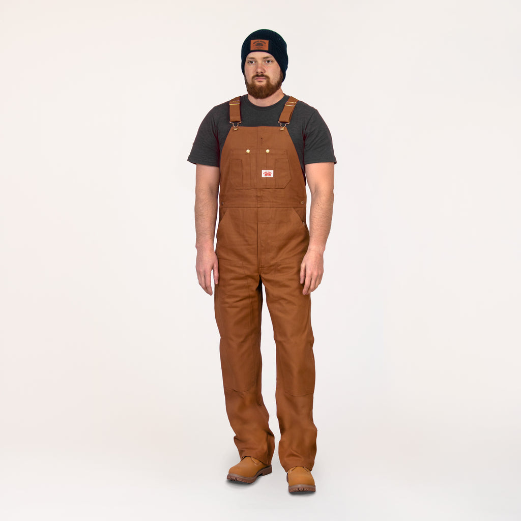 IRREGULAR #83 American Made Brown Duck Overalls SECOND, NO RETURNS