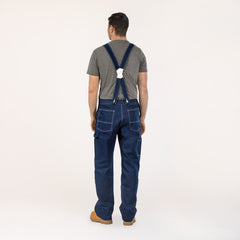 #907 Low Back Blue Denim Bib Overalls