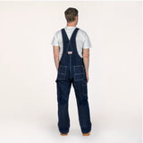 #327 Made in USA Button Fly Blue Denim Bib Overalls